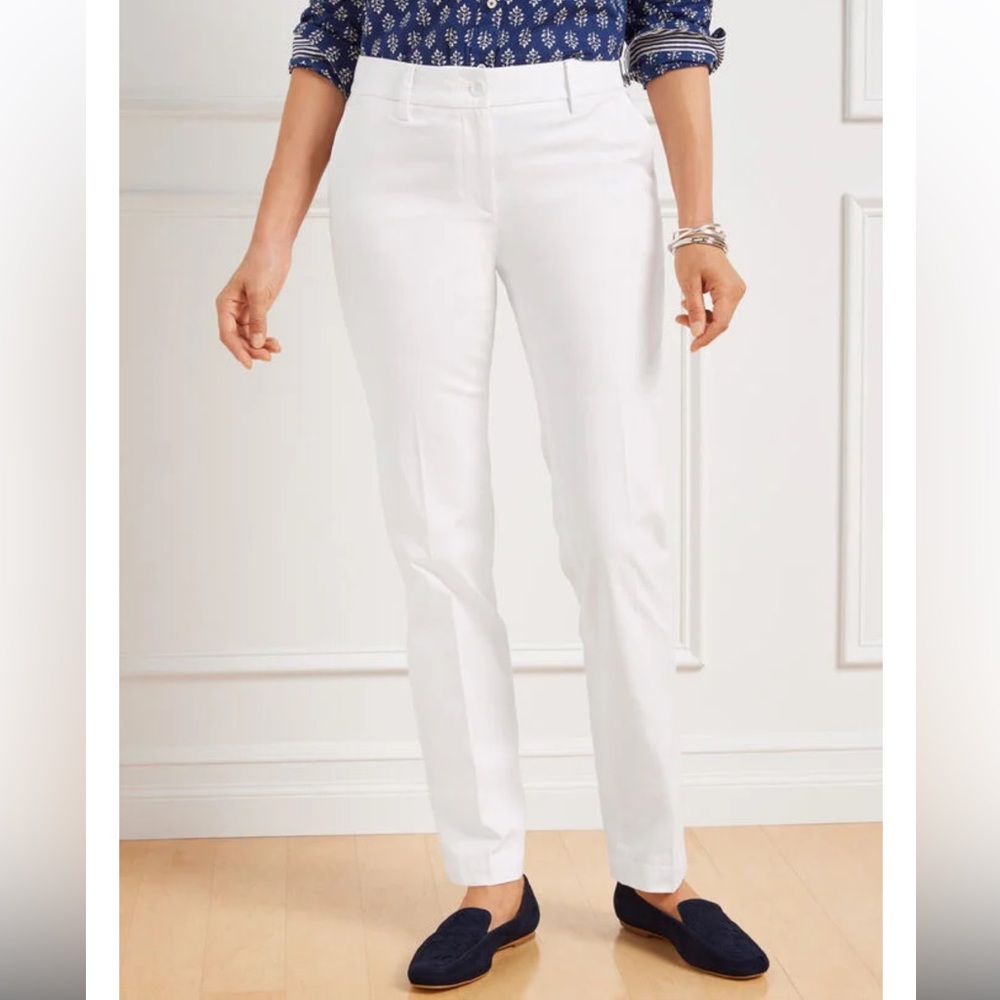 TALBOTS White Straight-Leg Chino💕 - Picture 9 of 11